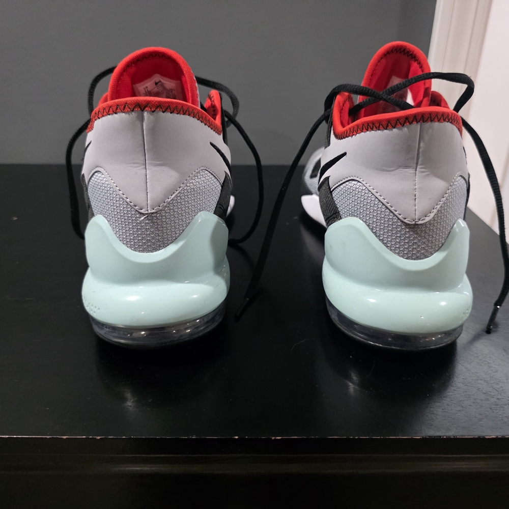 Nike Gray and Red High-Top Sneakers - Picture 4 of 5